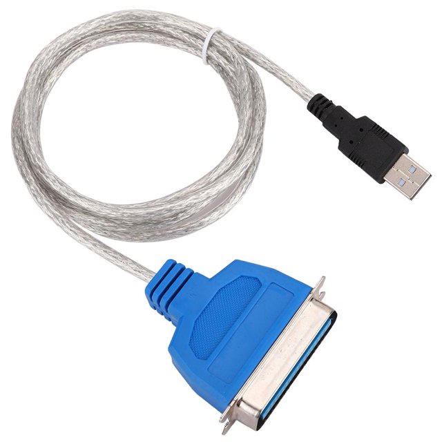Ccdes Printer Cable Adapter,USB to 1284 Printer Cable Adapter Standard Cn36 Interface USB To Parallel Port Cable