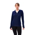 thumbnail image 3 of Merino.tech Merino Wool Hoodie Women - Slim Fit 100% Merino Wool Base Layer Women Half Zip Thermal Long Sleeve Shirt & Socks, 3 of 7