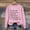 Pink, variant on VISALY Pullover Crewneck Sweatshirt Graphic Sweatshirts Flannels Sweaters and Pumpkins Printed Round Neck Long Sleeve Sweatshirt Basic Sweatshirt Comfy Sweaters Warm Sweaters Beige L