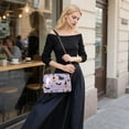 thumbnail image 5 of FORMRS Women Crossbody Purse with Chain Strap Vegan Leather Shoulder Handbag, Light Purple Halloween Black Cat, 5 of 7