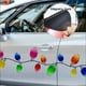 thumbnail image 5 of Pegatinas reflectantes de entramado de panal magnético con línea de bombillas navideñas, decoración navideña, pegatinas para puerta de garaje, refrigerador y coche, 5 of 6