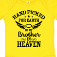 thumbnail image 4 of Inktastic Handpicked for Earth by My Brother in Heaven Angel Wings Boys or Girls Baby Bodysuit, 4 of 5