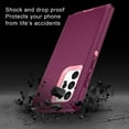 thumbnail image 5 of Designed for Samsung Galaxy S23 Ultra Heavy Duty Case, Triple Layer Protection Shockproof Dropproof Dustproof Anti-Scratch Phone Case Cover for Samsung Galaxy S23 Ultra,Purple, 5 of 7