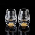 thumbnail image 1 of Gafas de chupito DUJUST Diamond Crystal con hoja de oro de 24 quilates, 45 ml, 2 unidades, 1 of 6