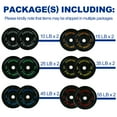 thumbnail image 5 of BalanceFrom Olympic Bumper Plate Weight Plate with Steel Hub, Black, 370 lbs Set, Multiple Packages, 5 of 13