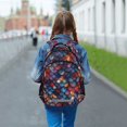 thumbnail image 6 of FORMRS Kids School Backpack Elementary Student Unisex Travel Bookbag with Reflective Stripes, Purple Dragon Scales Pattern, 6 of 7