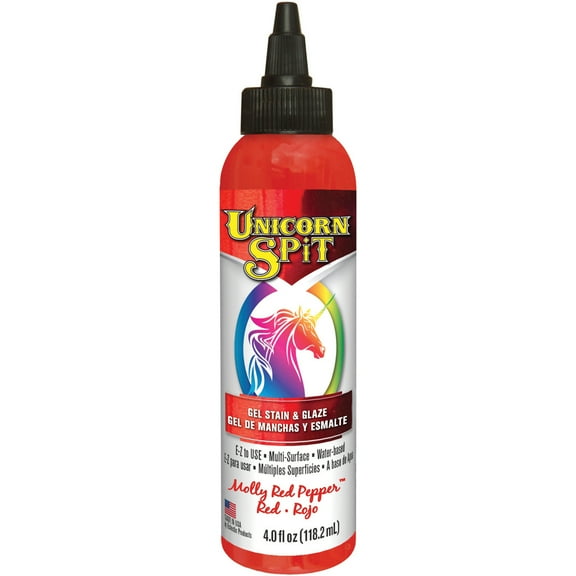 Unicorn Spit Wood Stain & Glaze 4oz-Molly Red Pepper