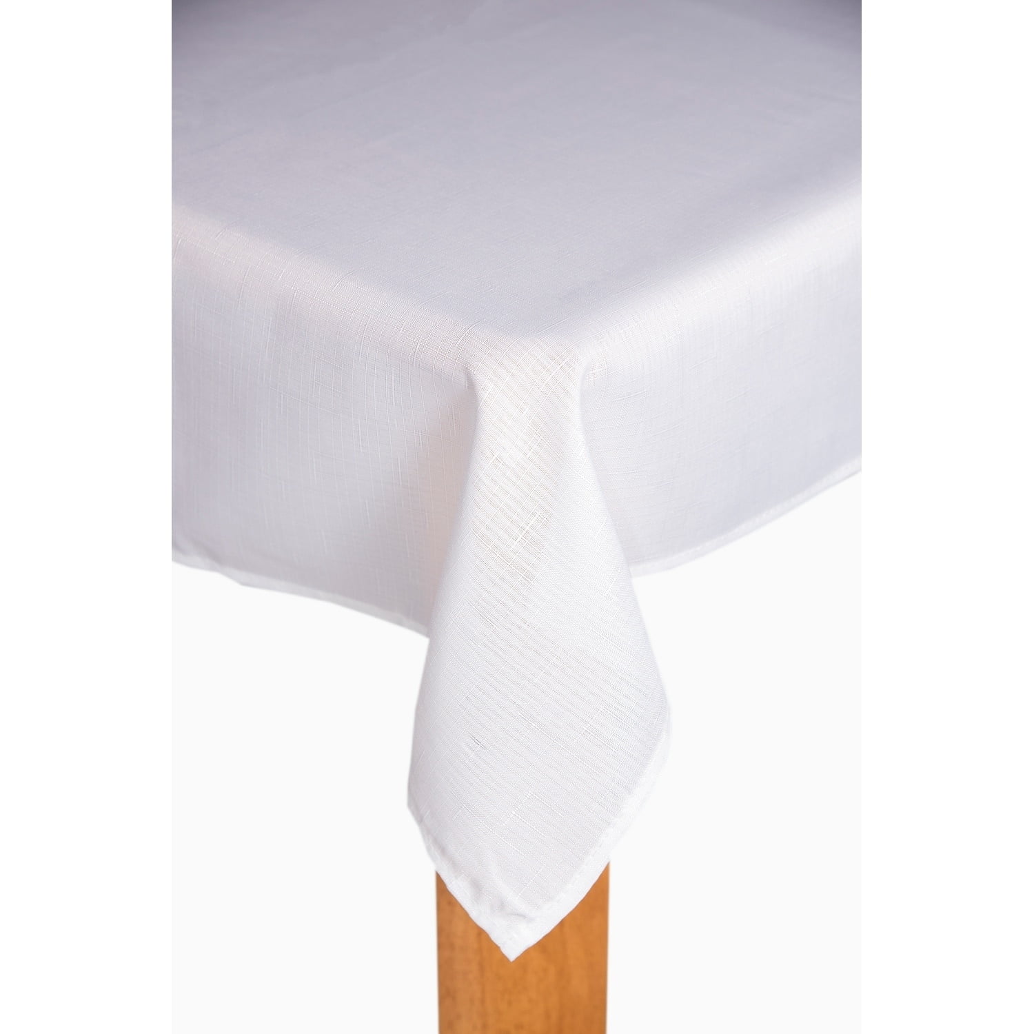 Oxford 70" Round 100% Polyester Tablecloth in Ivory