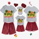 thumbnail image 3 of Pijamas familiares navideños a juego, conjuntos de Pijamas cortos grises, árboles de coco, Navidad en julio, 3 of 3