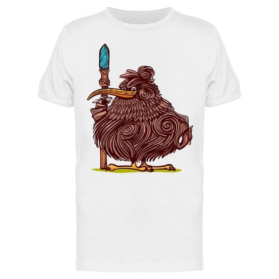 Kiwi Bird Cartoon T-Shirt Men -Image by Shutterstock, Male Small