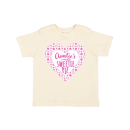 

Inktastic Auntie s Sweetie Pie with Pink Hearts Gift Toddler Boy or Toddler Girl T-Shirt