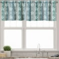 thumbnail image 3 of Ambesonne Floral Valance & Curtain, Retro Cold Toned Stripes, 55"x30", Multicolor, 3 of 7