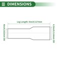 thumbnail image 3 of Rebajadora concéntrica de codo de escape Mandrel de 4" OD a 4.5" OD de Unique Bargains, adaptador de tubo de acero inoxidable 201, longitud de 5 pulgadas, tono plateado, 3 of 7