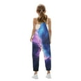 thumbnail image 4 of Odeerbi 5-14 Años Niñas de Verano Traje Estrelado Cielo Camisola Romper Primavera Casual Transpirable Cómodo Trajes Correa Bib Pantalones En General Traje de Juego, 4 of 6