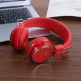 thumbnail image 2 of Auricular B05 Auricular Auricular compatible con Bluetooth Auricular estéreo Auricular de larga espera Rojo-167577.02, 2 of 8