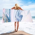 thumbnail image 3 of HBBKVI Beach Towel 30" × 60", Abstract Art Pool Towels for Adults, Large Super Absorbent Sand Free Quick Dry Towels, 3 of 6