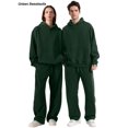 thumbnail image 4 of Pantalones deportivos FAIABLE de pernera ancha con corte en forma de barril, unisex, color verde oscuro, 4 of 6