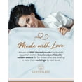thumbnail image 5 of Good Sleep Bedding 4-Piece 1000 Thread Count Light Blue Egyptian Cotton Sheets Set, Queen - Luxury, 5 of 8
