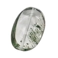 thumbnail image 1 of Lodalite Quartz Oval Pendant Bead | 30x21x14 mm | Clear Included | 1 Bead |, 1 of 12