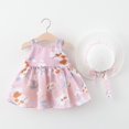 thumbnail image 3 of Vestido de verano para niña, vestido de princesa, vestido de princesa con lazo grande en el pecho de 12 a 34 años y sombrero, 3 of 6
