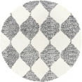 thumbnail image 2 of Rugs.com Serenity Shag Collection Rug – 10 Ft Round White Shag Rug Perfect For Kitchens, Dining Rooms, 2 of 6
