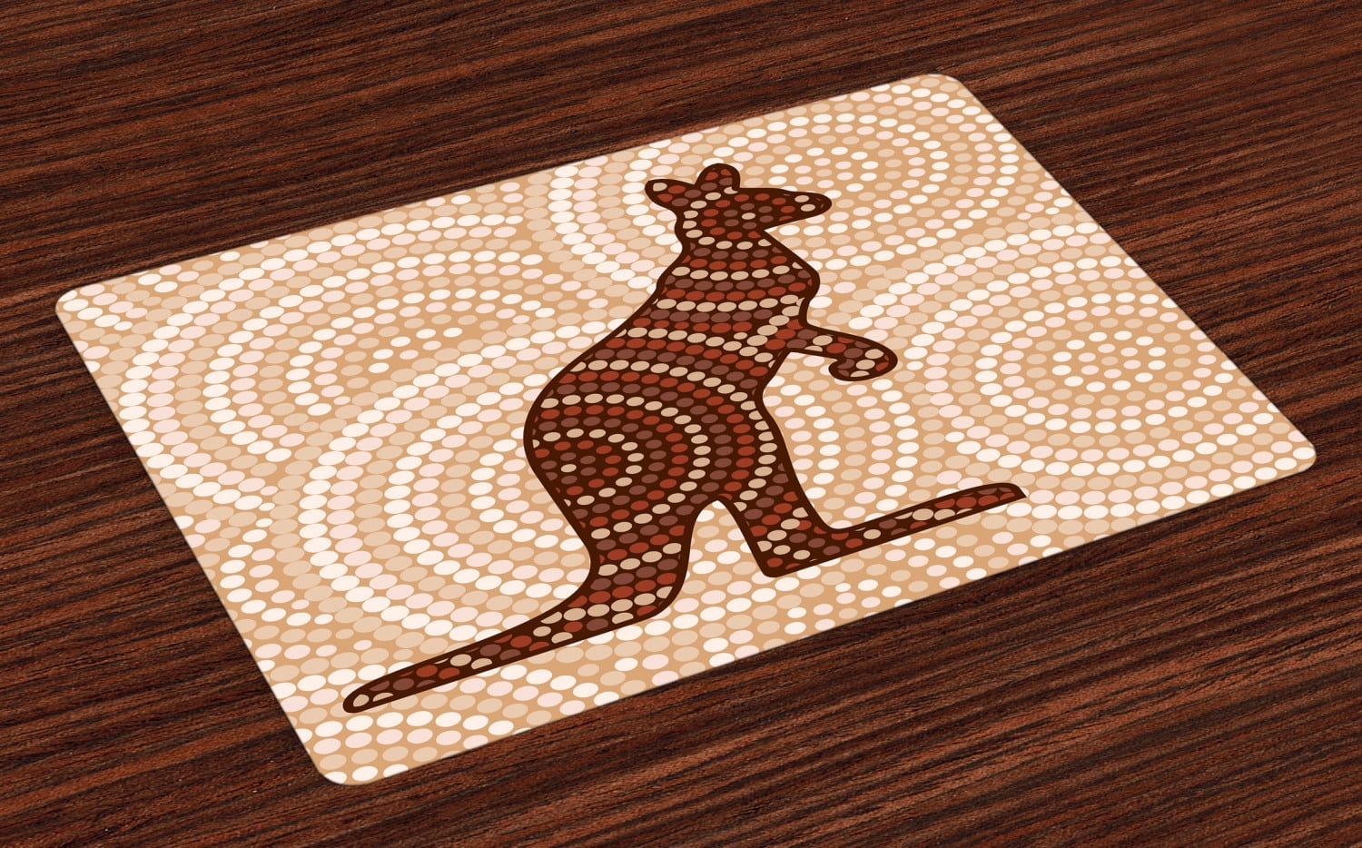 Tropical Animals Placemats Set of 4 Aboriginal Native Kangaroo Ancient