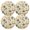 Orange, variant on Ryvnso Bee Honey and Daisy Flowers Round Plate Mats Dining Table Placemat Set of 4 for Holiday Decoration