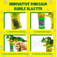 Toysery TRex Dinosaur Bubble Blower Gun for Kids, Bubble Dino with