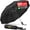 Black, variant on Strongest Windproof Travel Umbrella, Withstands 100MPH Winds, 10 All-Fiberglass Ribs, Withstands Severe Weather, Automatic Folding, Compact & Portable, for Women & Men, UPF 50+, Black