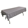 thumbnail image 7 of LA Linen Polyester Gingham Checkered 60 by 108-Inch Rectangular Tablecloth, Royal Blue and White, 7 of 7
