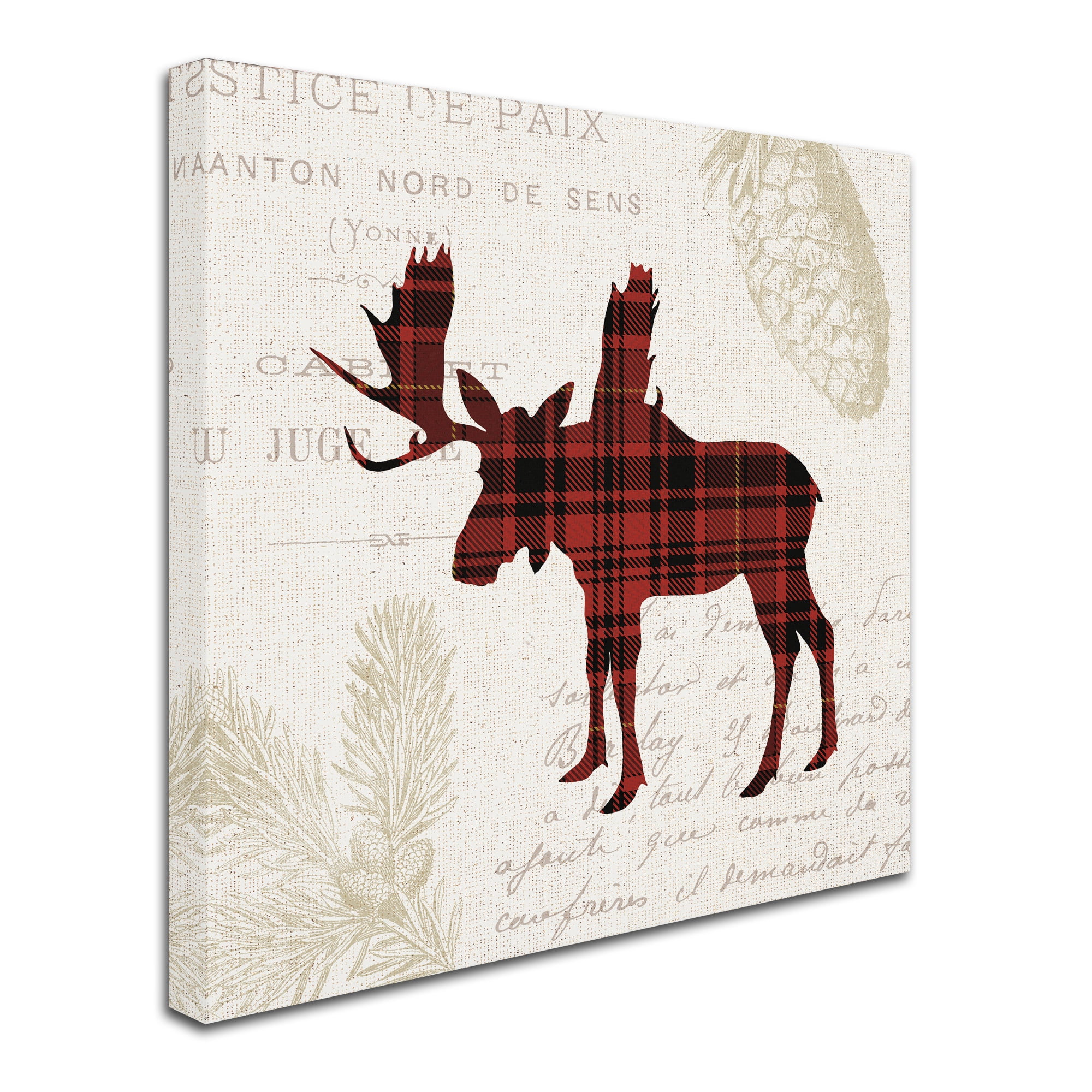 Trademark Fine Art 'Plaid Lodge IV' Canvas Art by Wild Apple Portfolio