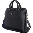 thumbnail image 3 of Guess Grained Triangle Logo Zipper Pocket 15" Laptop Bag Black - GUCB15PGTSPSK, 3 of 5