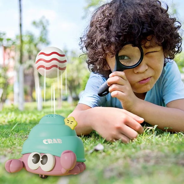 Juguete colgante para niños, lindo cangrejo ermitaño soplador, juguete recargable, juguete educativo para la primera infancia.