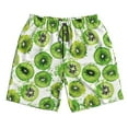 thumbnail image 5 of Goofa Green Kiwi Printed Mens Swim Trunks Summer Quick Dry Short Beach Swimwear Bathing Suits-Medium, 5 of 9