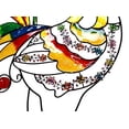 thumbnail image 3 of Atlantic Collectibles Large Hanging Rise & Shine Colorful Gem Rooster Stained Glass Art Garden Patio Metal Wall Plaque 20"H, 3 of 4