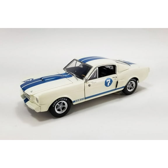 1965 Shelby G.T. 350R #7, White - Acme A1801814 - 1/18 Scale Diecast Model Car