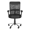 thumbnail image 1 of Safavieh Bernard Desk Office Chair in Black, 1 of 5