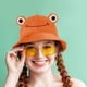 thumbnail image 3 of SAOROPEB Gorro de rana – Gorro de pescador divertido de algodón para adultos, adolescentes y hombres, 3 of 5