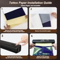 thumbnail image 5 of Impresora térmica portátil para plantillas de tatuajes: máquina de transferencia inalámbrica Bluetooth compatible con tamaños de carta A4 y A5 de 8,5 x 11. Perfecta para tatuadores, viajes de negocios, 5 of 5