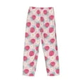 thumbnail image 3 of Vsdgher Floral Strawberr Print Mens Pajama Pants Sleep & Lounge Pants, PJ Bottoms With elastic waistb and Pockets, 3 of 5