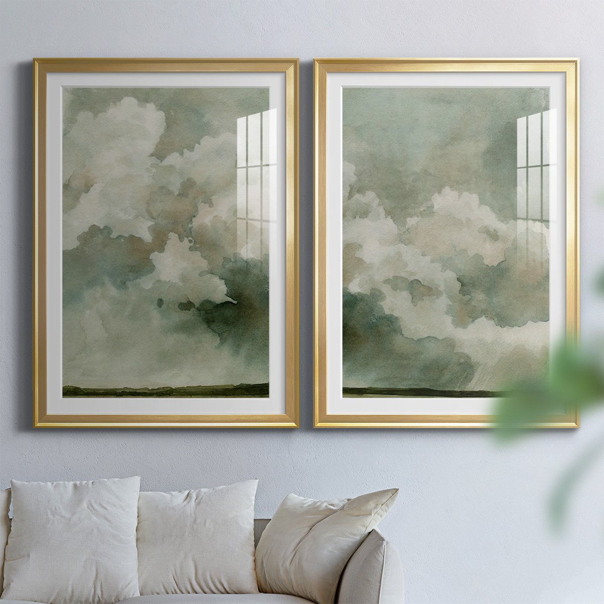 Wexford Home Coming Rain I Premium Framed Print, 22.5" x 30.5" - Ready to Hang, Gold (Set of 2)