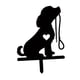 thumbnail image 4 of Decoración de jardín de perro de Metal, estaca decorativa de jardín, adornos, estatuilla, arte de patio de perro, silueta de Animal para parque al, 4 of 9