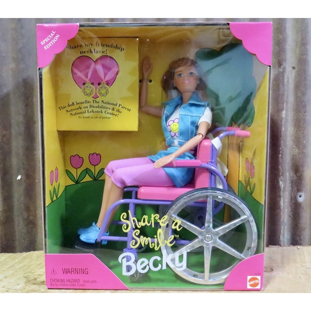 Barbie Becky Share a Smile Special Edition Doll (1996) Barbie -