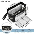thumbnail image 3 of Nylon Fish Mouth Pencil Case with Large Capacity Zipper Pencil Pouch White Dalmatian Dogs Pencil Bag Organizers, 3 of 7