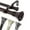 Black, variant on 1" Dia Adjustable Rosetta Double Curtain Rod 66-120 inch Mahogany