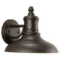 Design House Monterey Industrial 1-Light Wall Light in Oil Rubbed Bronze for Front Entrance and Patio