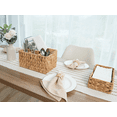 thumbnail image 3 of StorageWorks Hand-Woven Wicker Cutlery Holder with Handle, Flatware Basket Organizer, Water Hyacinth, 3 of 5