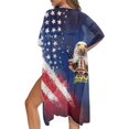 thumbnail image 5 of HELLHERO Polyester Long Kimono Swimsuit Cover Up for Beach Quick Dry Comfort American Eagle, 5 of 6