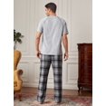 thumbnail image 2 of Men Plaid Print PJ Set, 2 of 4
