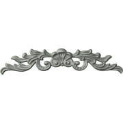 Ekena Millwork 11 5/8"W x 1 3/4"H x 3/4"P Baile Center with Scrolls Onlay